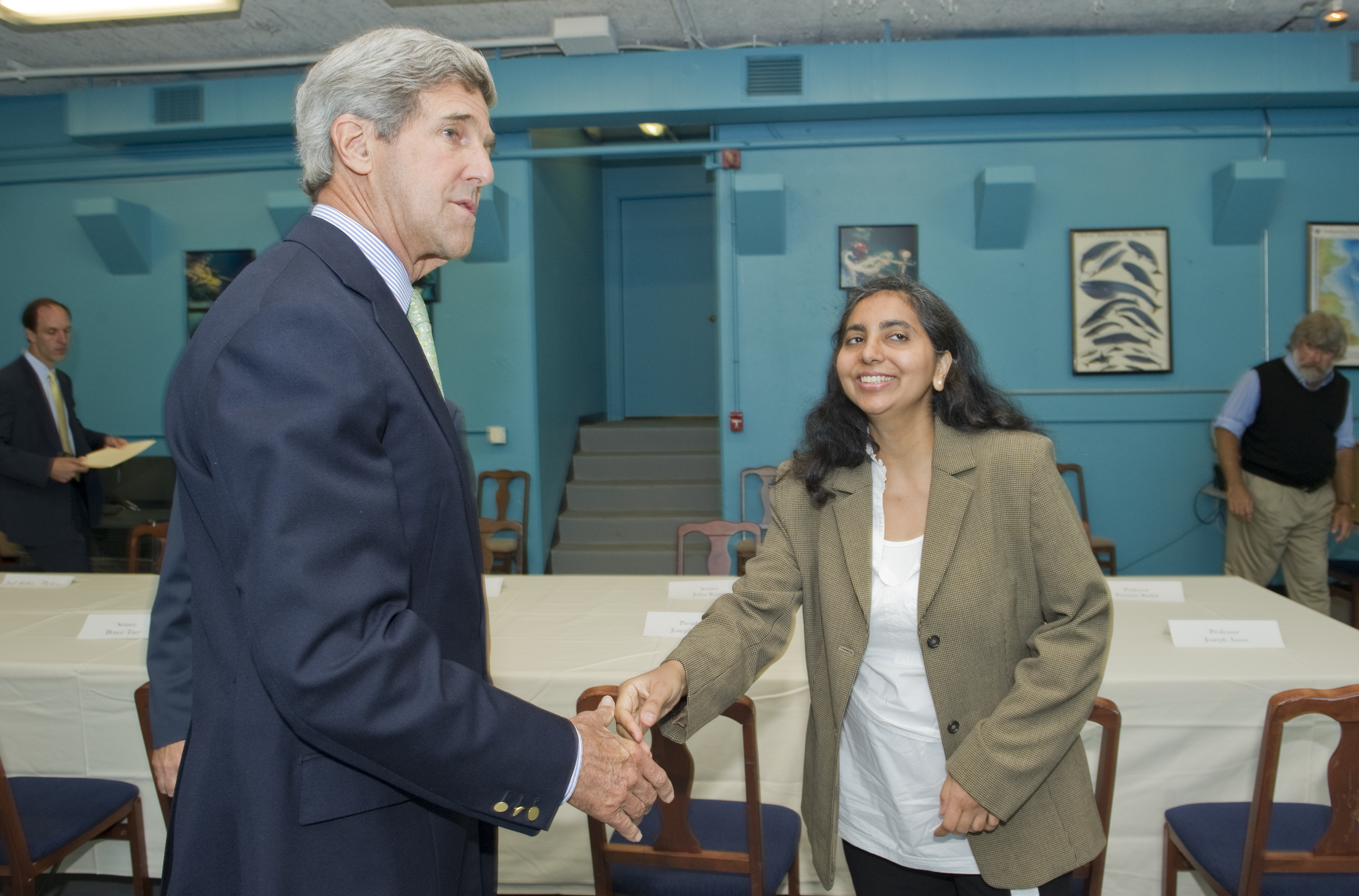 Sen. Kerry and Prof. Ratilal images